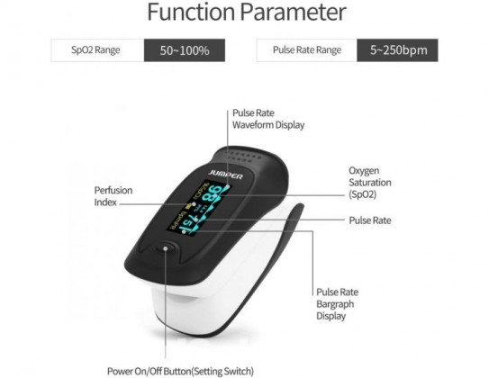 Jumper JPD-500D SpO2 OLED Pulse Oximeter